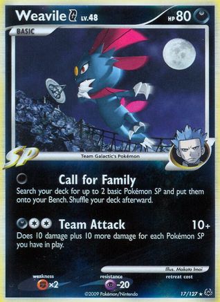 Weavile G 17/127 - Reverse Holofoil