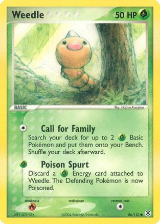 Weedle 86/112 - Reverse Holofoil