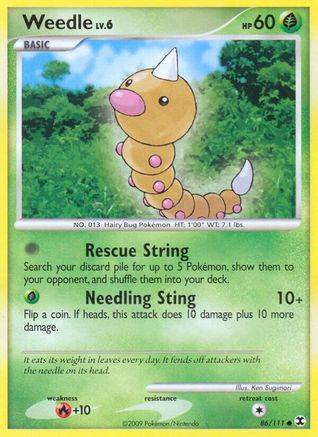 Weedle 86/111 - Reverse Holofoil