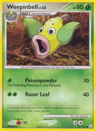 Weepinbell 127/146 - Reverse Holofoil