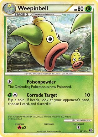 Weepinbell 53/102 - Reverse Holofoil