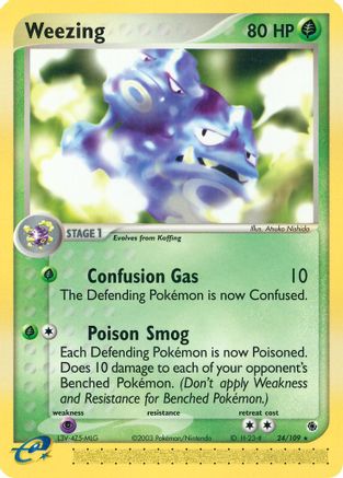 Weezing 24/109 - Reverse Holofoil