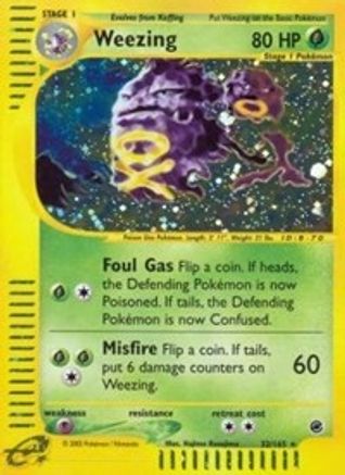 Weezing (32) 32/165 - Reverse Holofoil