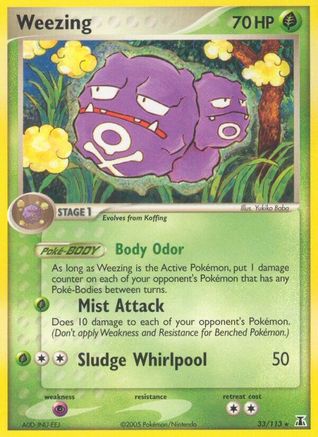 Weezing 33/113 - Reverse Holofoil