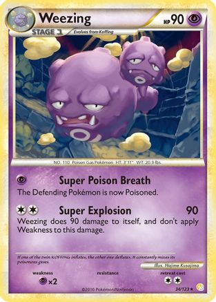 Weezing 34/123 - Reverse Holofoil