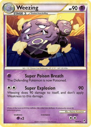 Weezing 38/95 - Reverse Holofoil