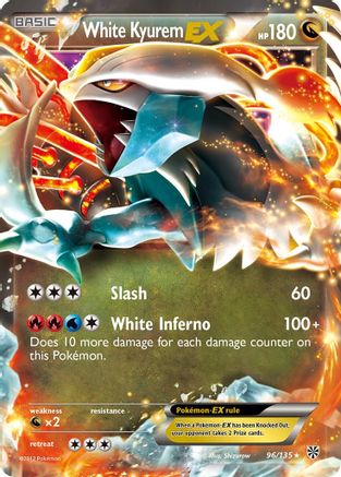 White Kyurem EX 96/135 - Holofoil