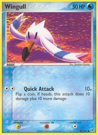 Wingull 81/107 - Reverse Holofoil