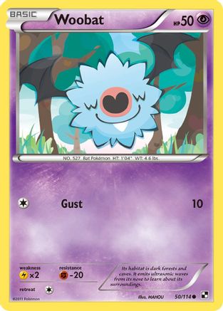 Woobat 50/114 - Reverse Holofoil