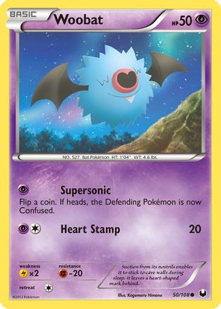 Woobat 50/108 - Reverse Holofoil