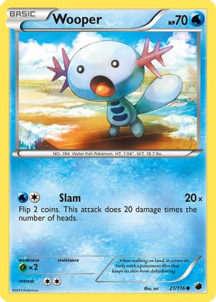 Wooper 21/116 - Reverse Holofoil