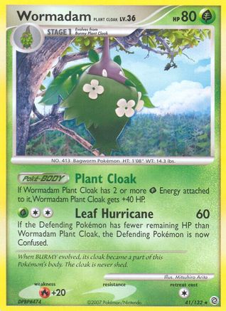 Wormadam Plant Cloak 41/132 - Reverse Holofoil