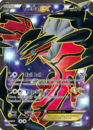 Yveltal EX (144 Full Art) 144/146 - Holofoil