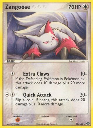 Zangoose 21/106 - Reverse Holofoil