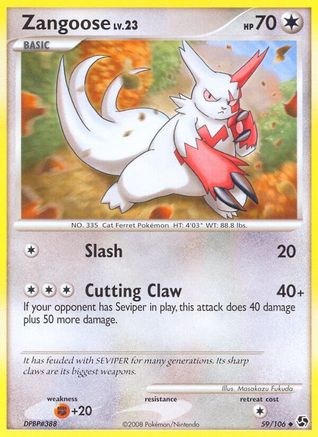 Zangoose 59/106 - Reverse Holofoil