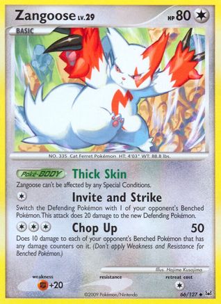 Zangoose 66/127 - Reverse Holofoil