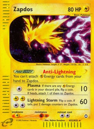 Zapdos (H32) H32/147 - Holofoil