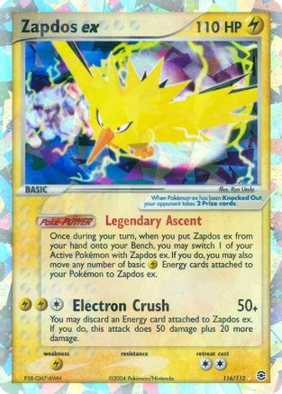 Zapdos ex 116/112 - Holofoil