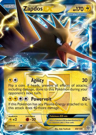 Zapdos EX (Team Plasma) 48/135 - Holofoil