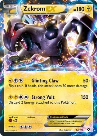 Zekrom EX 52/113 - Holofoil