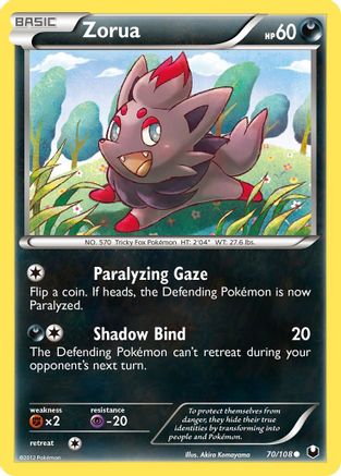 Zorua (70) 70/108 - Reverse Holofoil