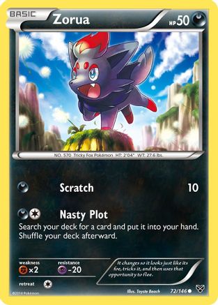 Zorua 72/146 - Reverse Holofoil