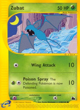 Zubat (118) 118/144 - Reverse Holofoil