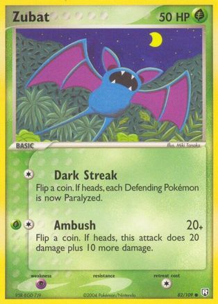 Zubat 82/109 - Reverse Holofoil