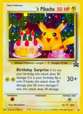 ______'s Pikachu 24/53 - Holofoil