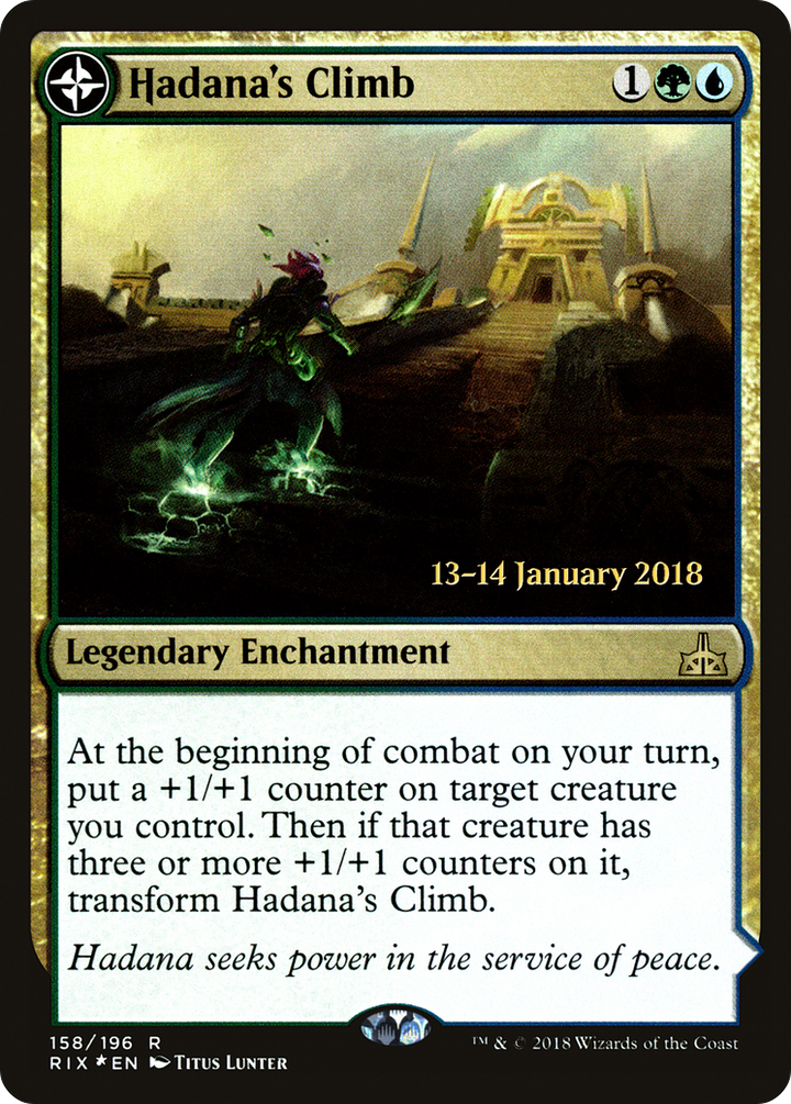 Hadana's Climb // Winged Temple of Orazca (PRE-158S) - : (compasslanddfc) Foil