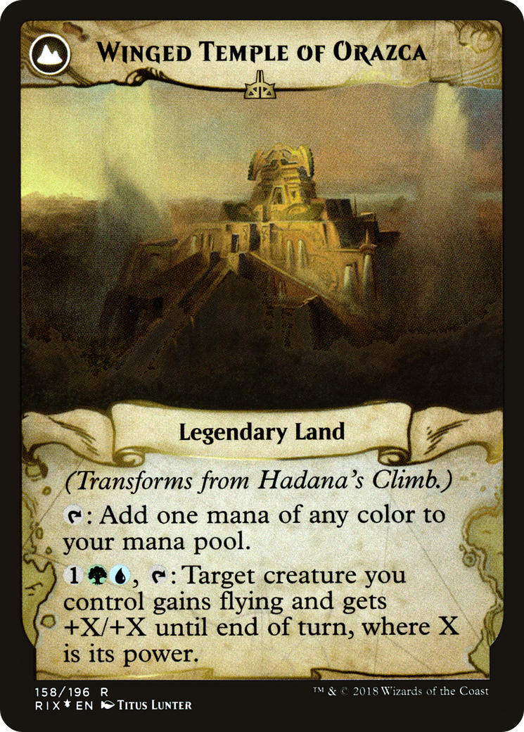 Hadana's Climb // Winged Temple of Orazca (PRE-158S) - : (compasslanddfc) Foil