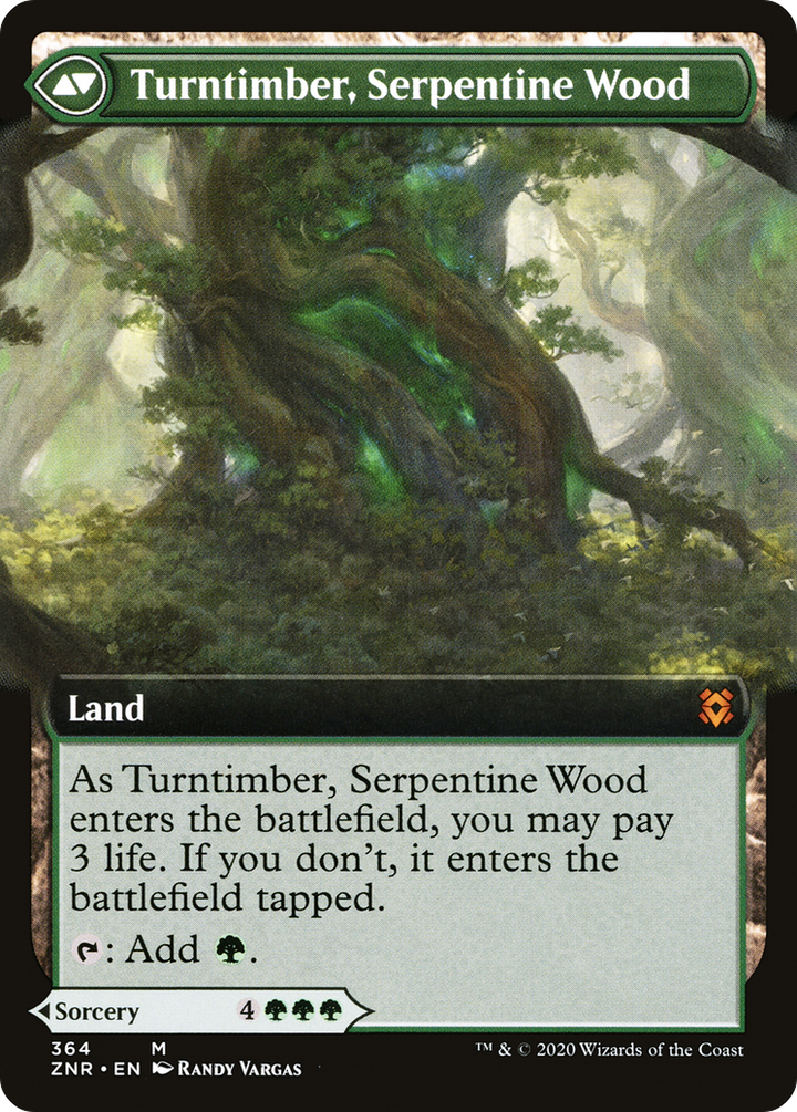 Turntimber Symbiosis // Turntimber, Serpentine Wood (ZNR-364) - : (Extended Art) Foil