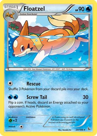 Floatzel 29/106 - Reverse Holofoil