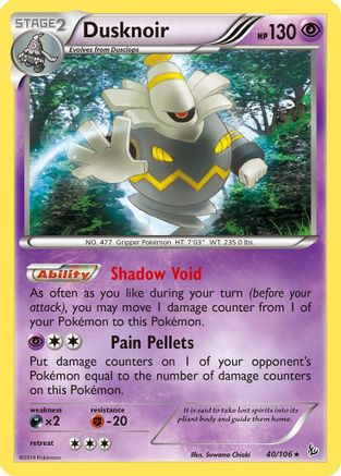 Dusknoir 40/106 - Holofoil