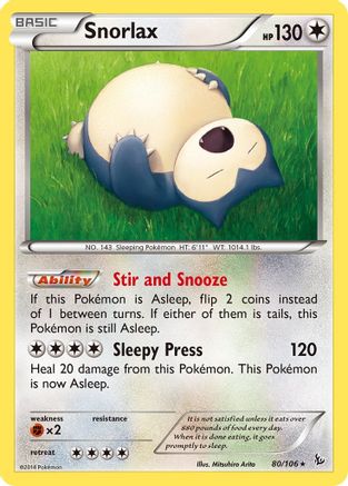 Snorlax 80/106 -