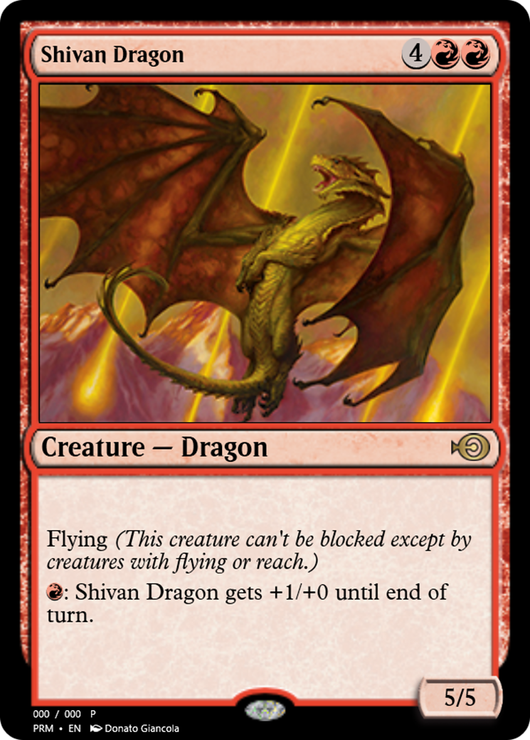 Shivan Dragon (PRM-62535) -  Foil