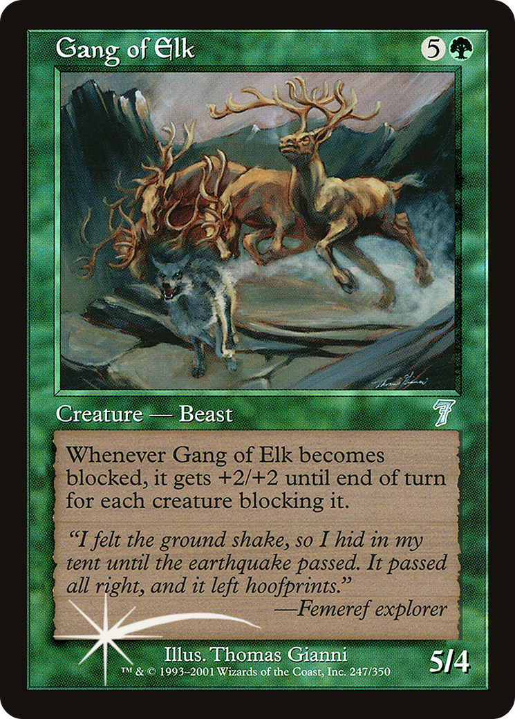 Gang of Elk (7ED-247★) -  Foil