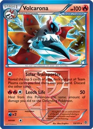 Volcarona - 13/101 (BW Plasma Blast) 13 - Holofoil