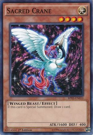 Sacred Crane (BP03-EN010) - Battle Pack 3: Monster League 1st Edition