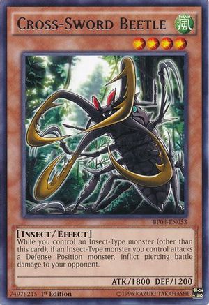 Cross-Sword Beetle (BP03-EN053) - Battle Pack 3: Monster League 1st Edition