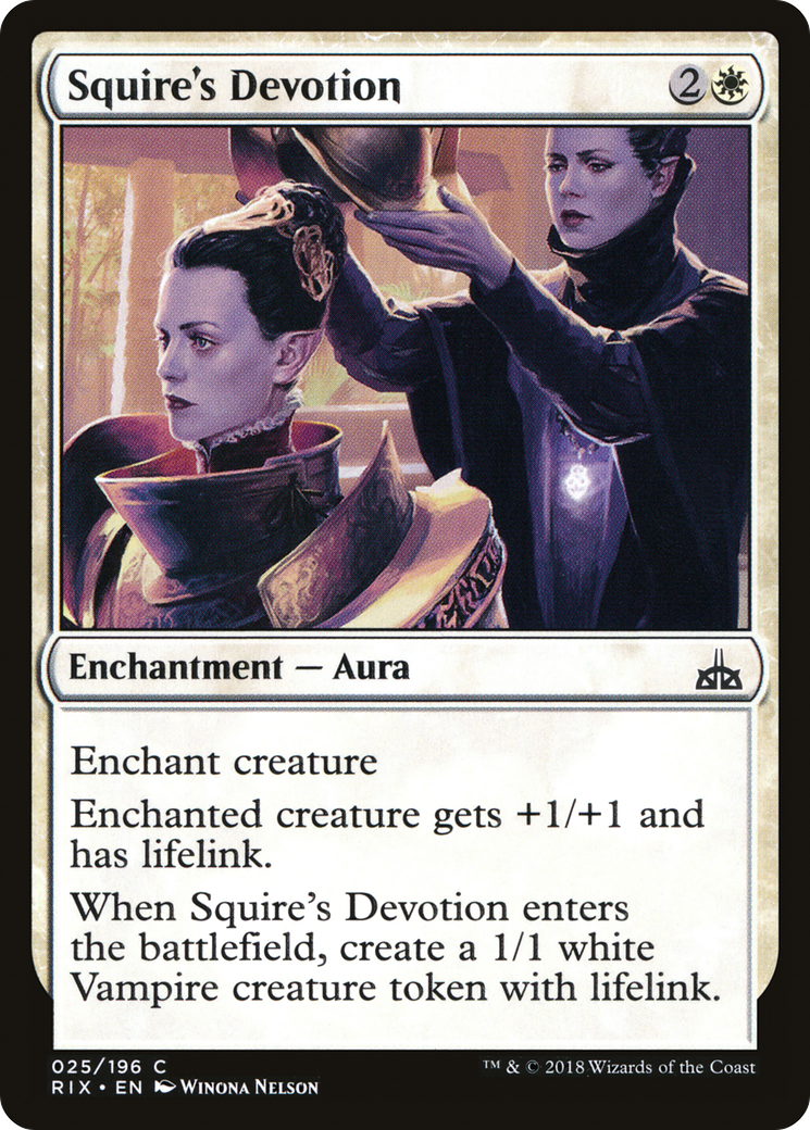 Squire's Devotion (RIX-025) -  Foil