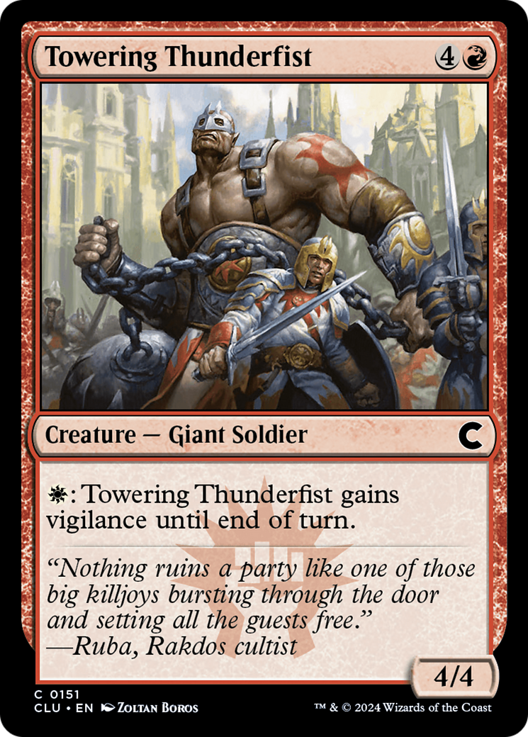 Towering Thunderfist (CLU-151) -