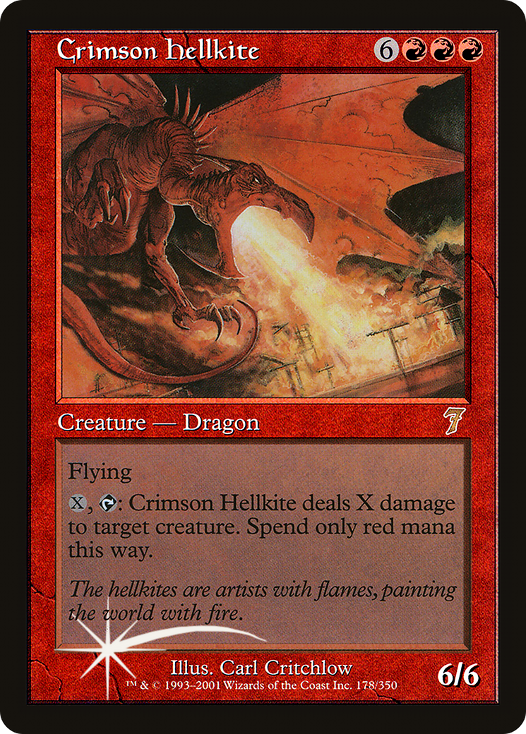 Crimson Hellkite (7ED-178★) -  Foil