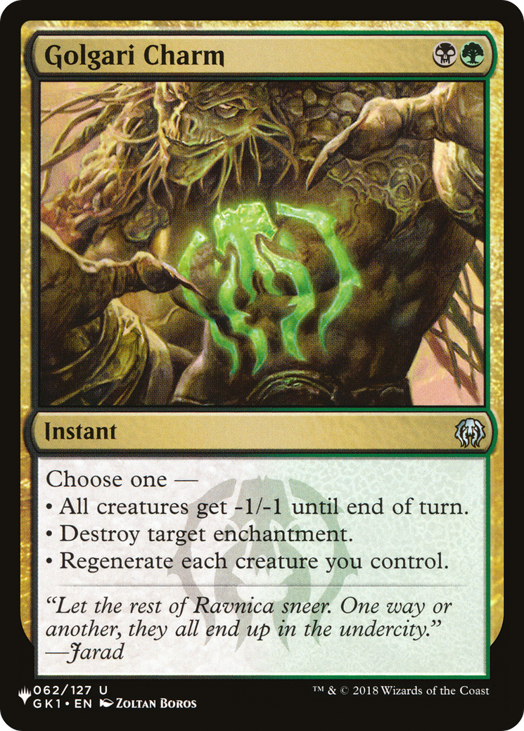 Golgari Charm (LIST-GK1-62) -