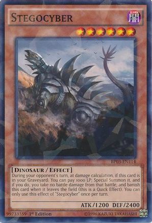 Stegocyber (Shatterfoil) (BP03-EN114) - Battle Pack 3: Monster League 1st Edition