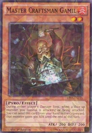 Master Craftsman Gamil (Shatterfoil) (BP03-EN115) - Battle Pack 3: Monster League 1st Edition