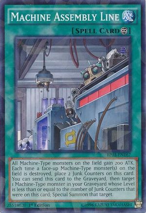 Machine Assembly Line (Shatterfoil) (BP03-EN167) - Battle Pack 3: Monster League 1st Edition