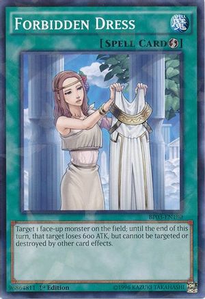 Forbidden Dress (Shatterfoil) (BP03-EN180) - Battle Pack 3: Monster League 1st Edition