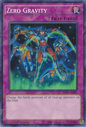 Zero Gravity (Shatterfoil) (BP03-EN197) - Battle Pack 3: Monster League 1st Edition