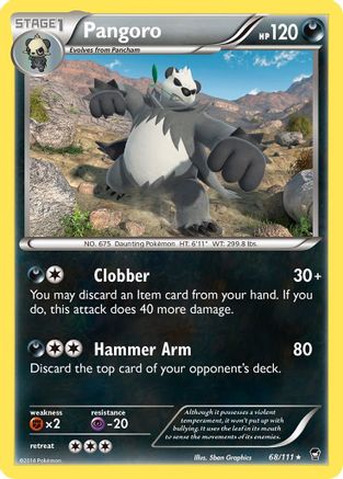 Pangoro 68/111 - Reverse Holofoil